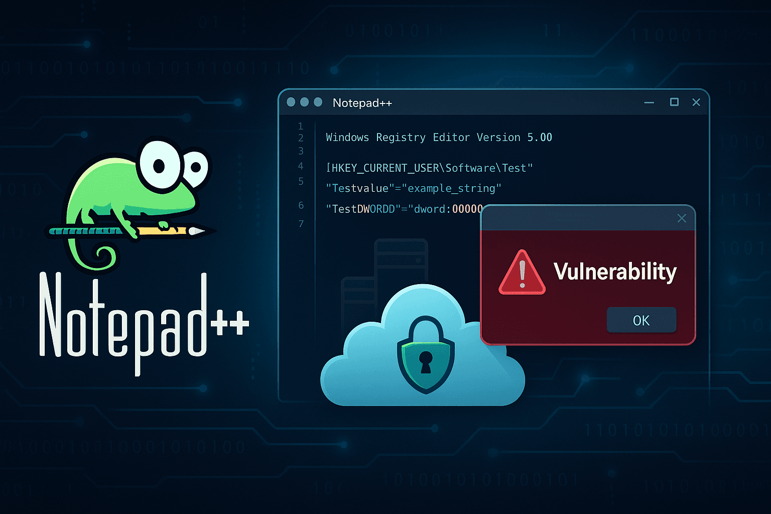 Notepad++ vulnerability allowing system control exploitation