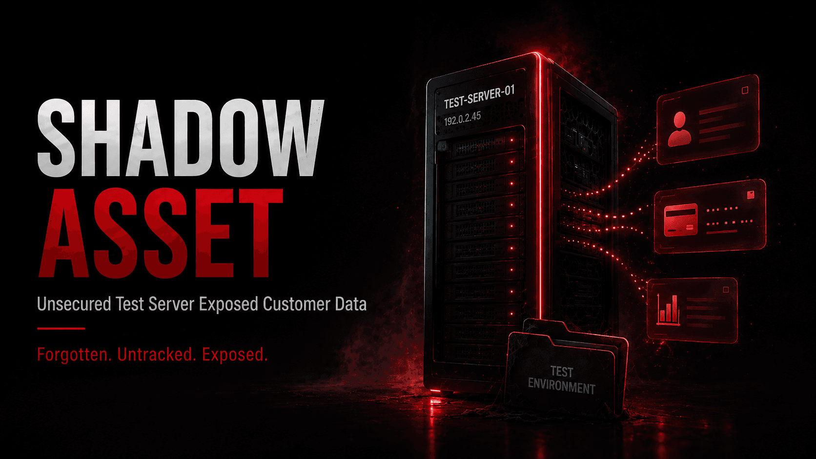Shadow Asset: Unsecured Test Server Exposed Customer Data
