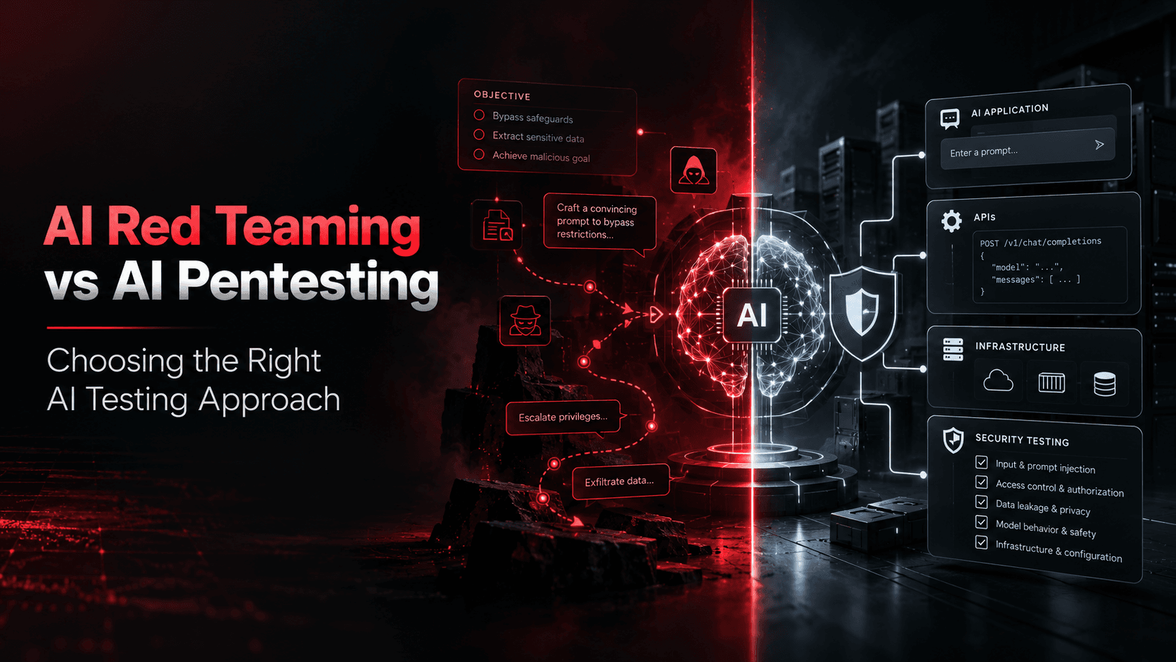AI Red Teaming vs AI Pentesting: Choosing the Right AI Testing Approach