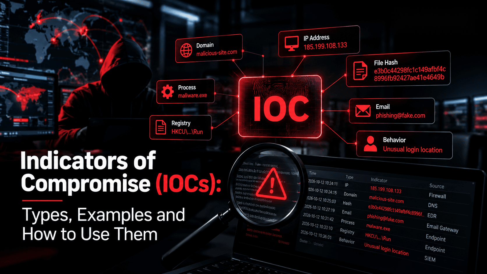 Indicators of Compromise (IOCs): Types, Examples, and How to Use Them