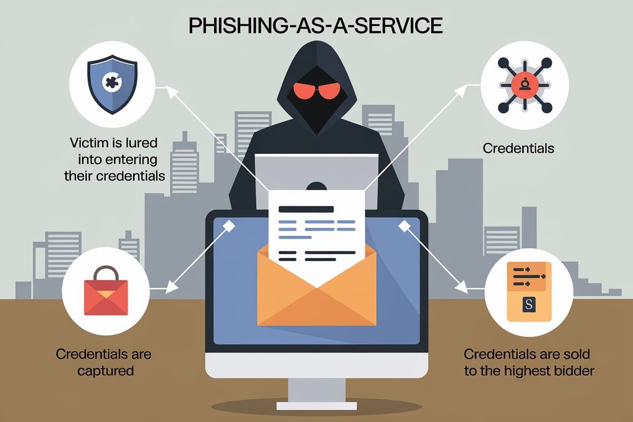 Phishing-as-a-Service PhaaS cybersecurity protection shield against cyber threats
