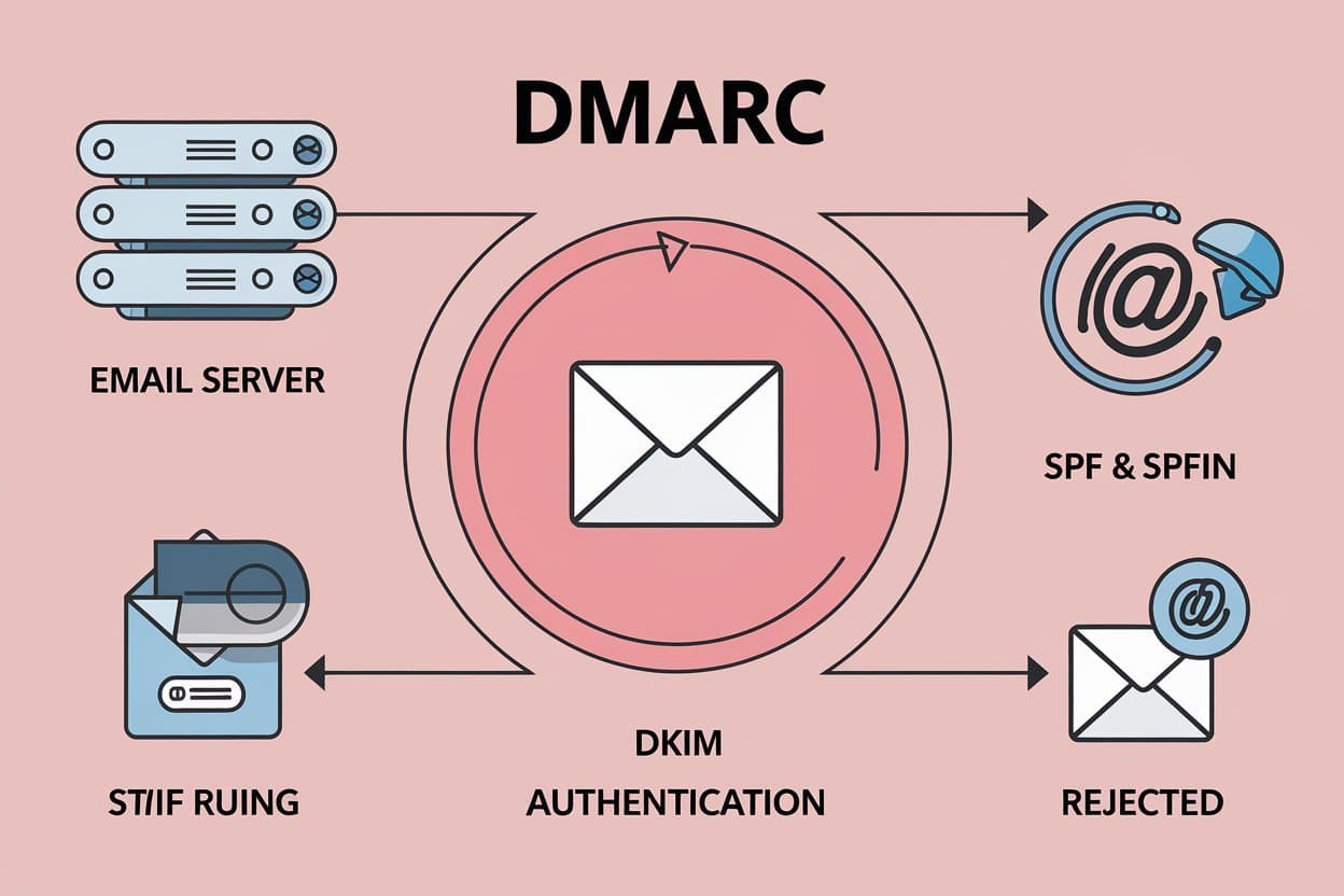 Domain-Based Message Authentication Reporting Conformance DMARC email security diagram