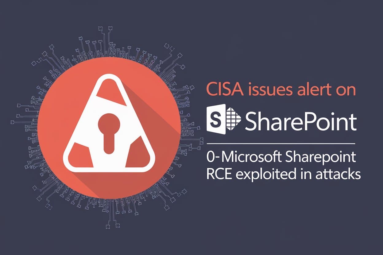 CISA alert about Microsoft SharePoint 0-Day vulnerability exploitation