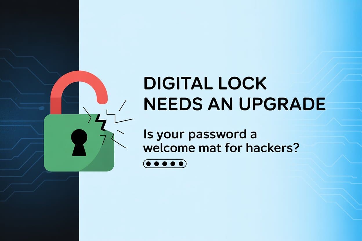 Digital lock upgrade with password security protection