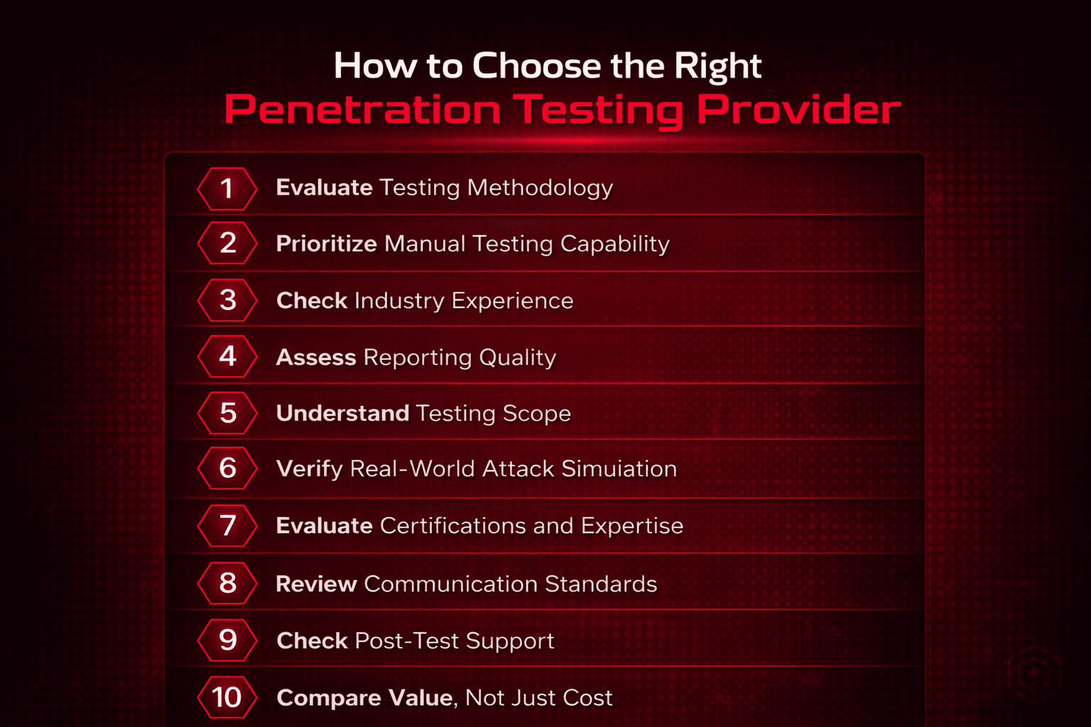 How to Choose the Right Penetration Testing Provider: Critical Questions to Ask!