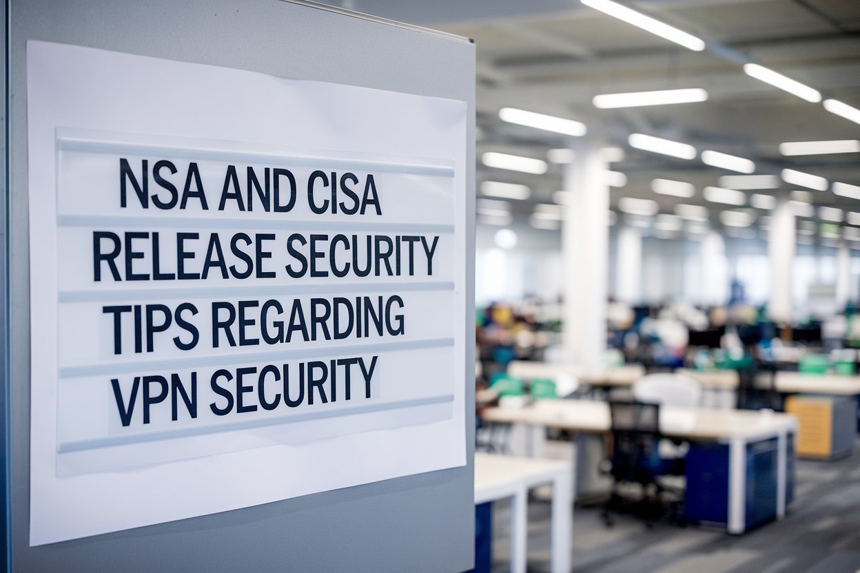 VPN security guidelines infographic showing NSA and CISA recommendations